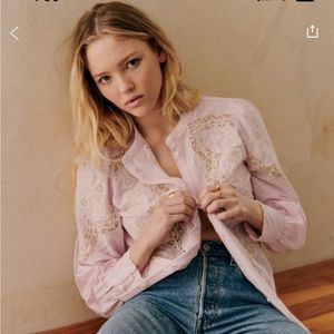 Sezane Honey Shirt (Size 40)